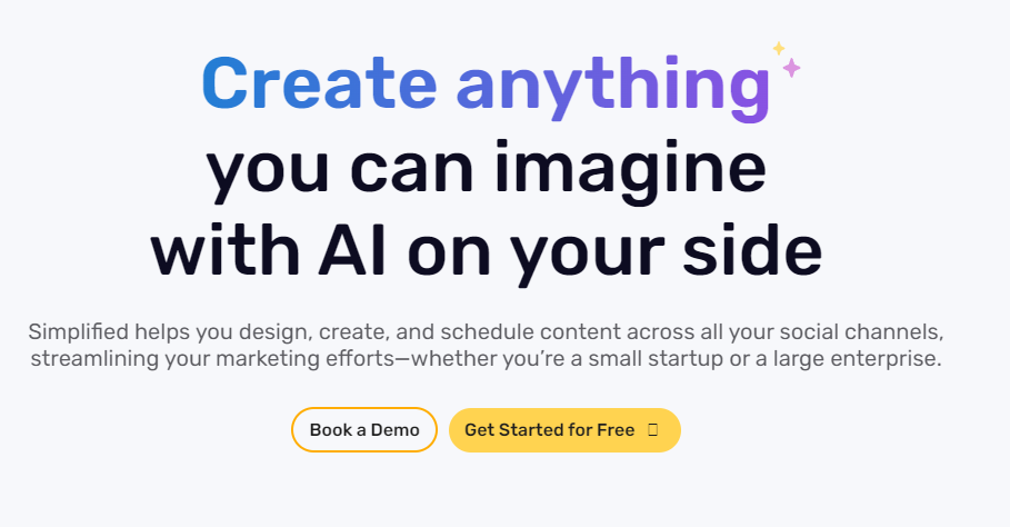 With Simplified, AI helps you craft content that’s optimized to be shared. From social posts to blog headlines, Simplified makes sure your message is catchy, relevant, and shareable.
